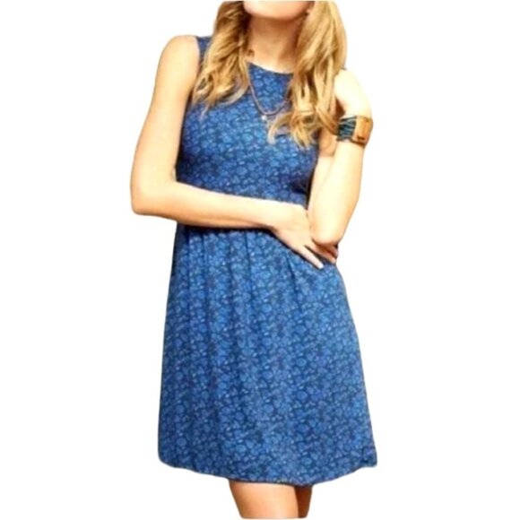 Matilda Jane Royal Blue Violets Are Blue Floral Print Sleeveless‎ Dress Size 10 - Picture 1 of 10